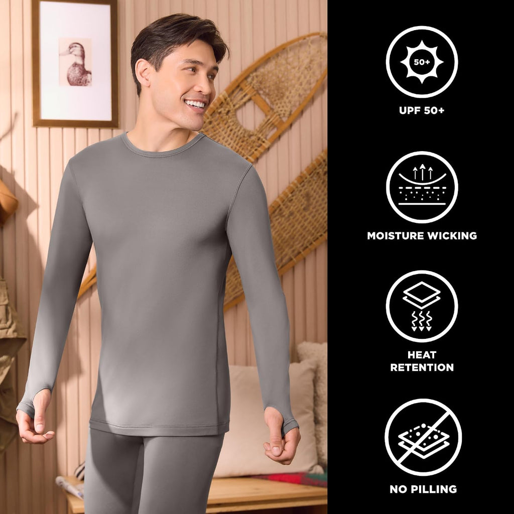 Cuddl Duds Heavyweight 2 Piece Sets Base Layer Thermal Underwear for Men
