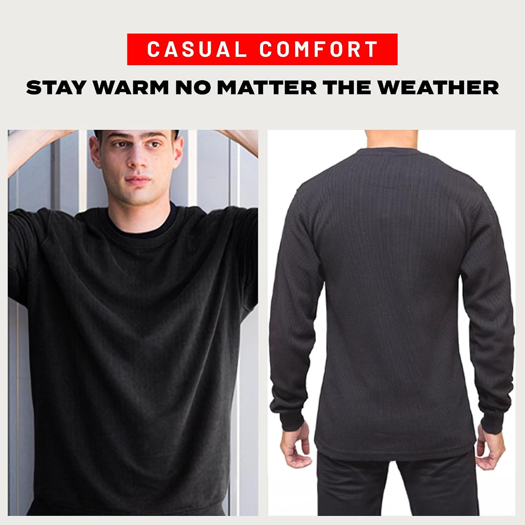 Access Men's Heavyweight Thermal Crew Neck Top