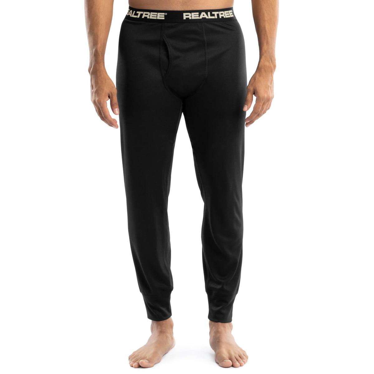 Realtree Men's Polyester Performance Baselayer Thermal Underwear Long Johns Bottom