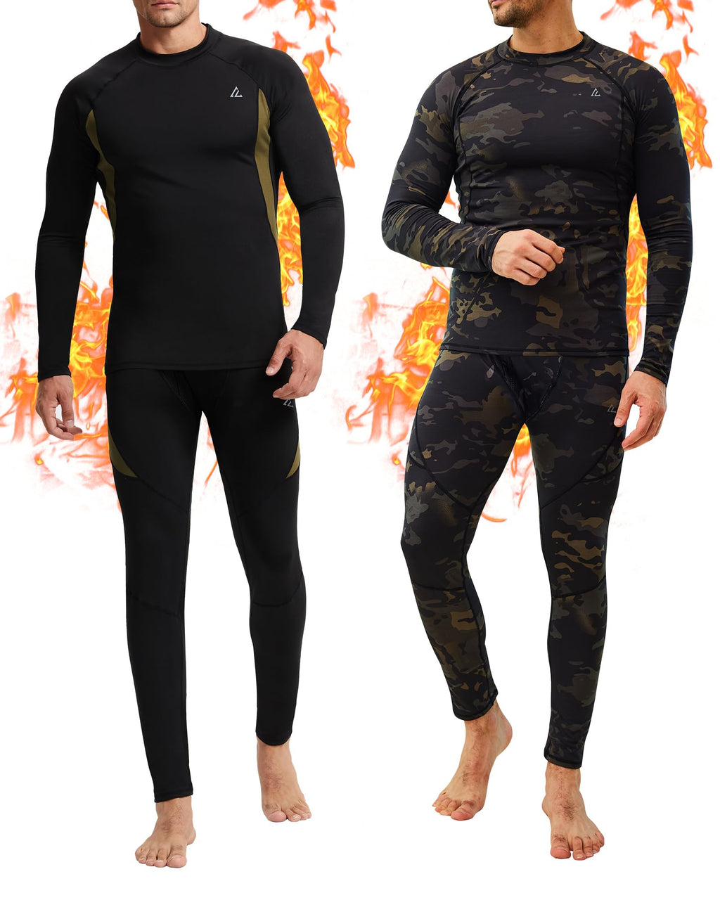 Mens Thermal Underwear Long Johns Base Layer Set Cold Weather 1/2/3 Pack