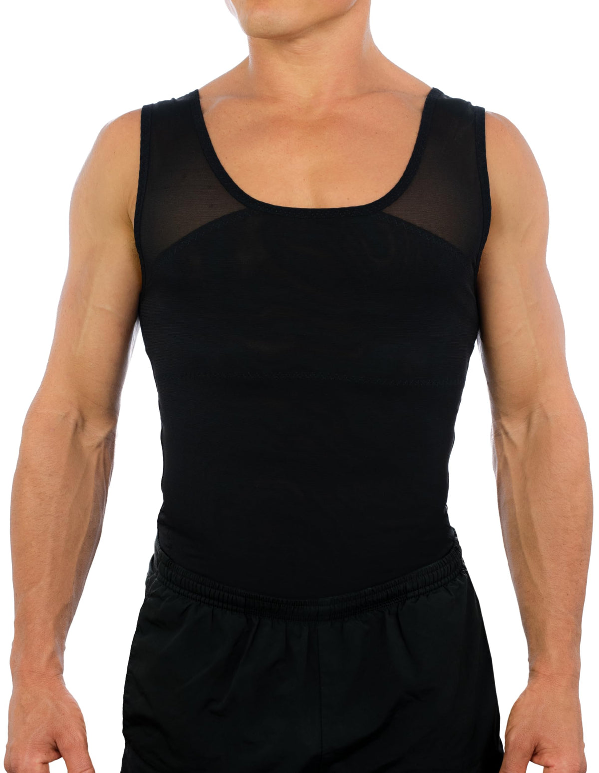 Esteem Apparel Original Men's Chest Compression Shirt to Hide Gynecomastia Moobs Shapewear