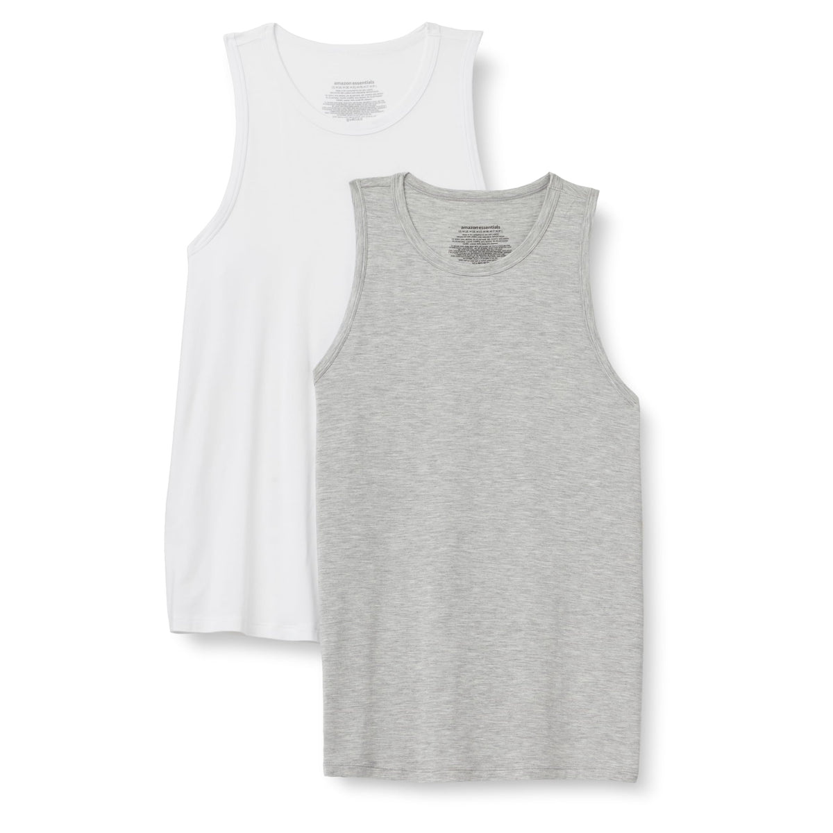 Amazon Essentials Men's Super-Soft Lightweight Modal Sleeveless Vest Top, Pack of 2