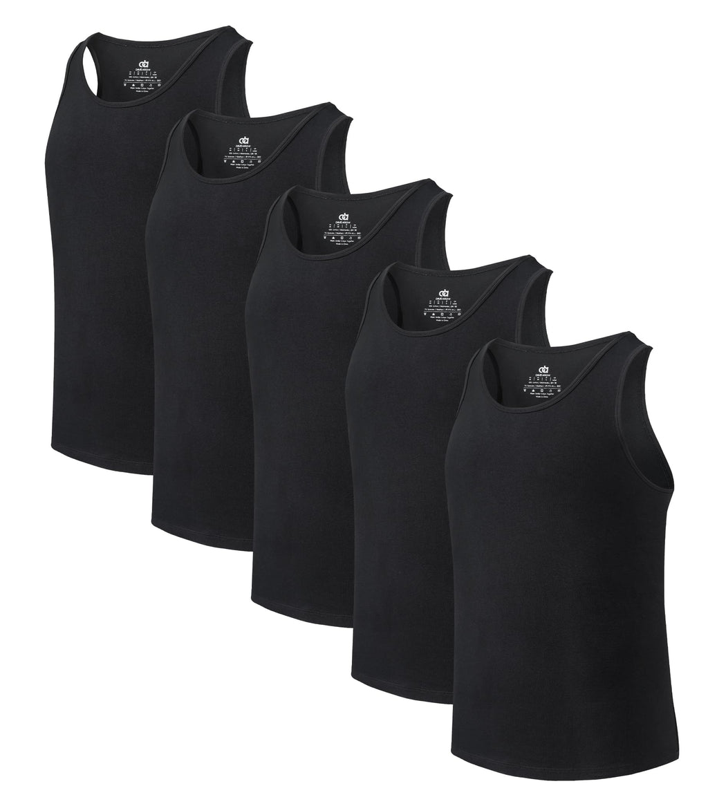 DAVID ARCHY Men's Tank Top Undershirts Moisture-Wicking A-Shirt for Men