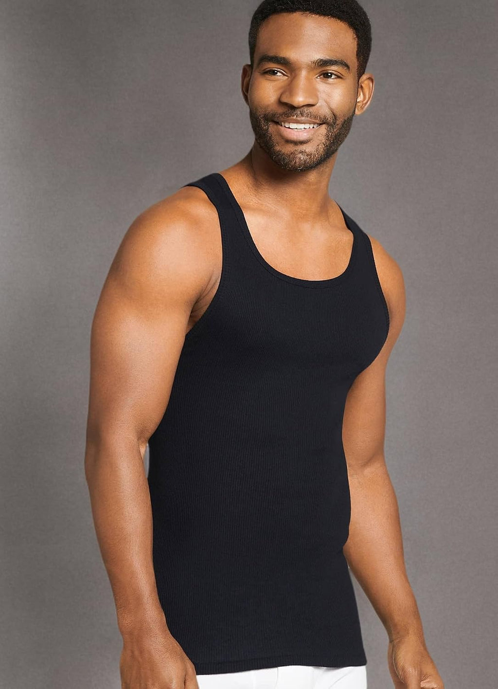 Jockey Men's Undershirt 100% Cotton Tall Man A-Shirt Tank - 3 Pack