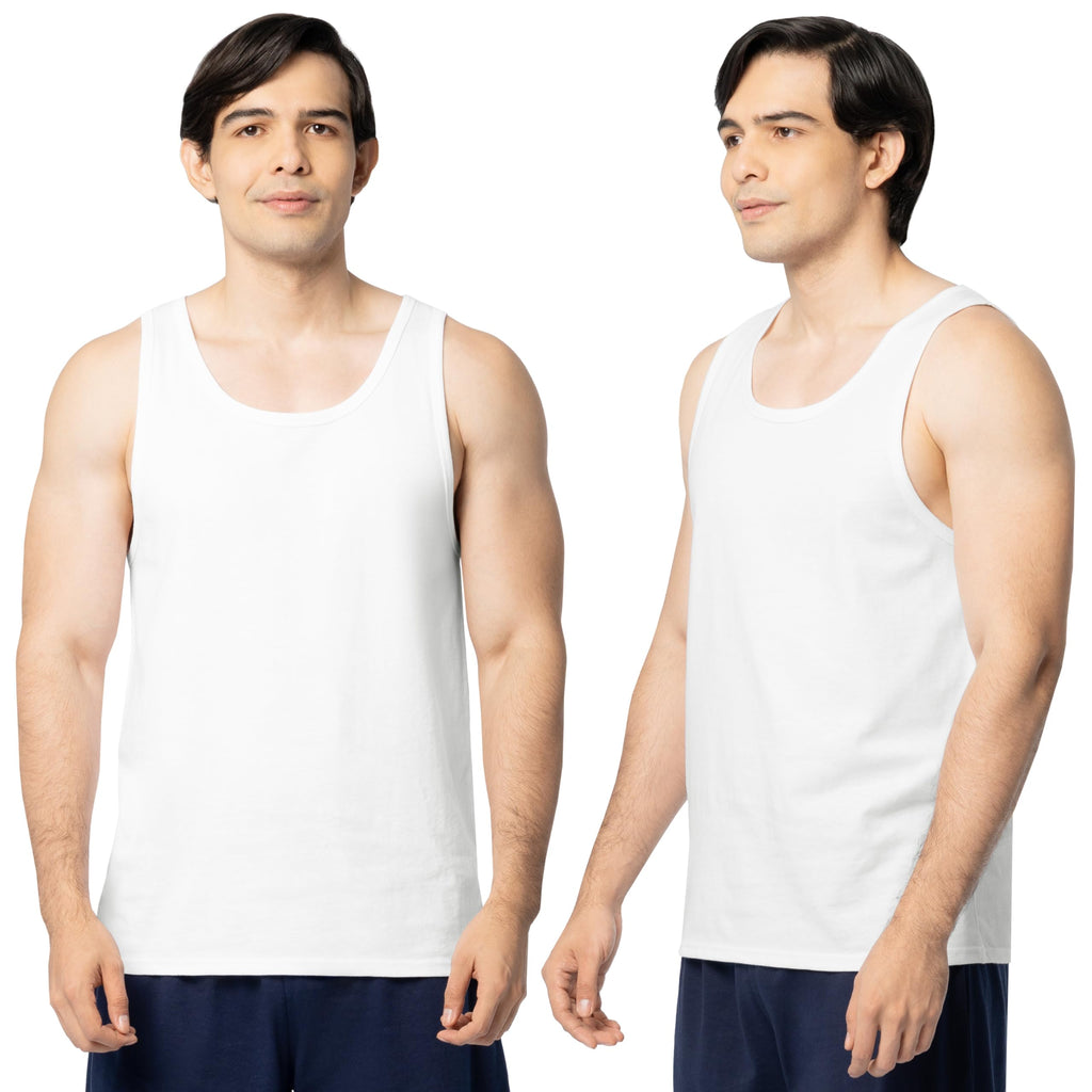 Fruit of the Loom Men's Eversoft Cotton Sleeveless T Shirts, Breathable & Moisture Wicking with Odor Control, Sizes S-4X