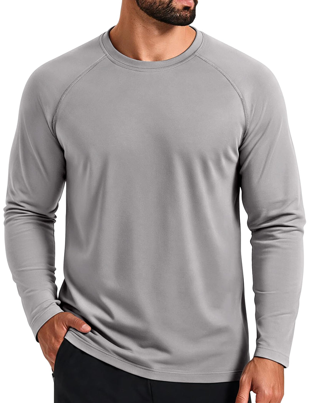 COOFANDY Men's Thermal Shirt Regular Fit Fleece Lined Athletic Base Layer