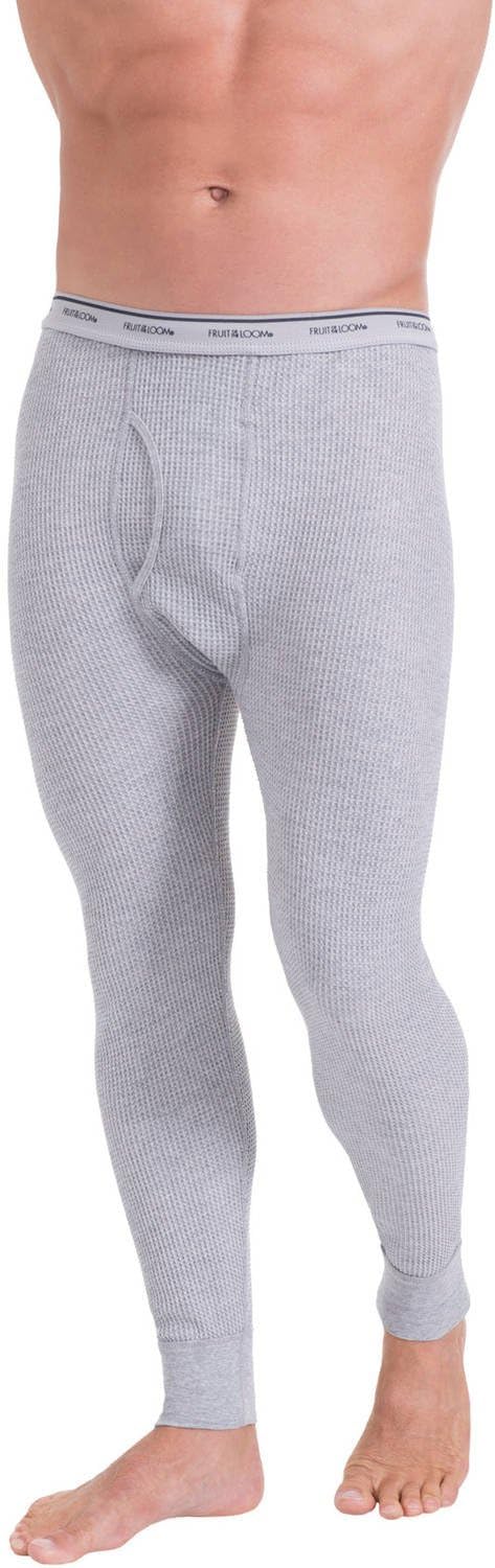 Fruit of the Loom Men's Classic Midweight Waffle Thermal Underwear Bottoms