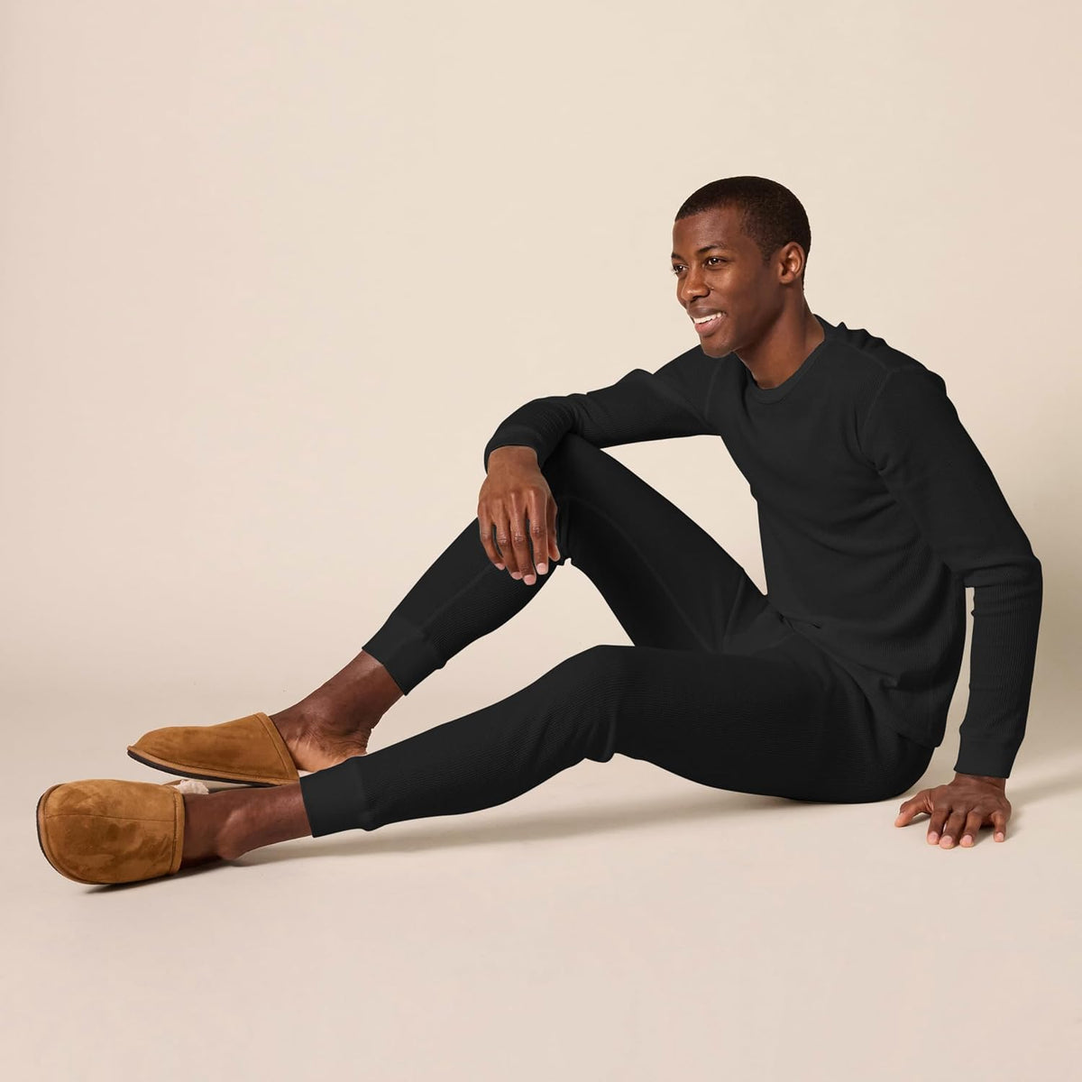 Amazon Essentials Men's Slim Fit Thermal Long Johns Underwear Set, Breathable Waffle Knit for Cold Weather Wear, Multipacks
