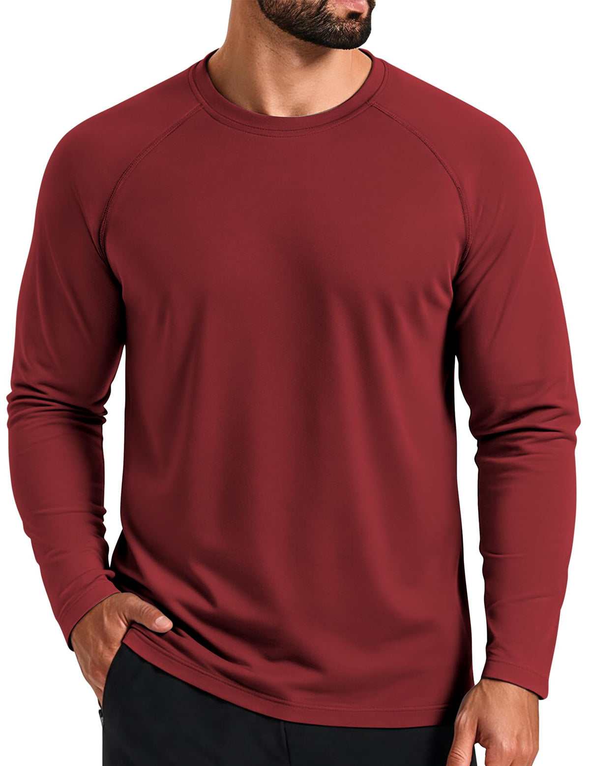 COOFANDY Men's Thermal Shirt Regular Fit Fleece Lined Athletic Base Layer