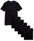Amazon Essentials Men's Slim Fit V-Neck Undershirt, Breathable Cotton, Pack of 6