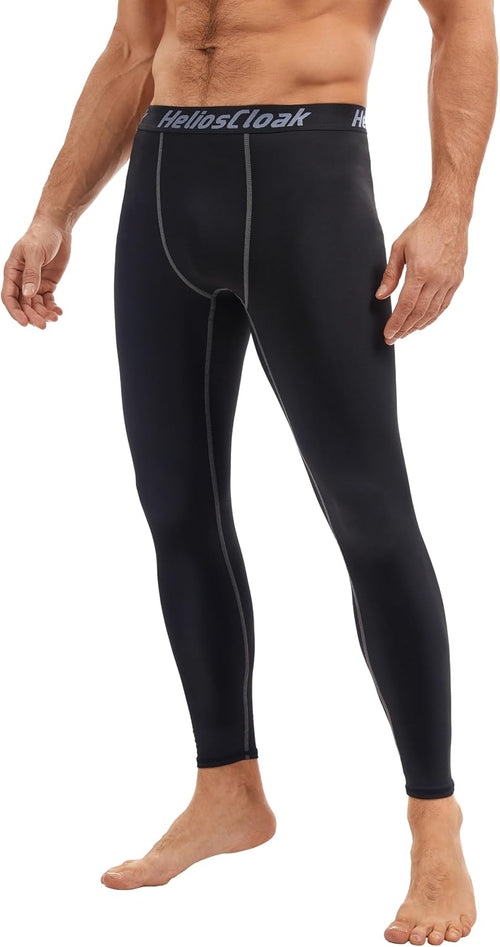 4 Pack Men's Thermal Compression Pants Fleece Lined Sports Tights Leggings Winter Athletic Baselayer Bottoms