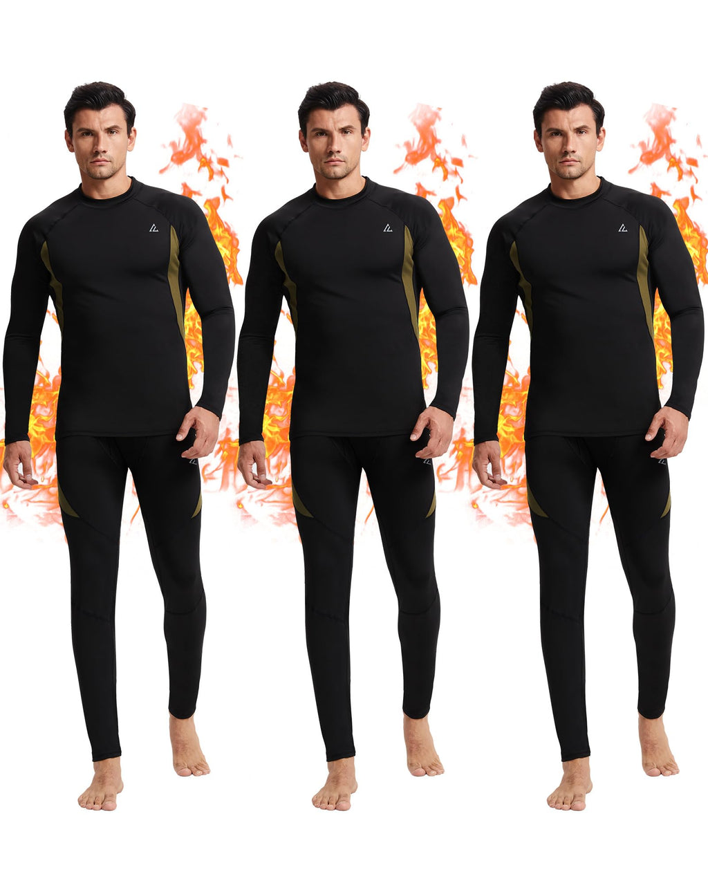 Mens Thermal Underwear Long Johns Base Layer Set Cold Weather 1/2/3 Pack