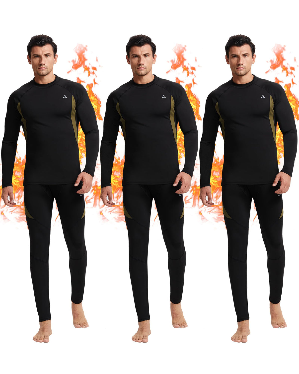 Mens Thermal Underwear Long Johns Base Layer Set Cold Weather 1/2/3 Pack