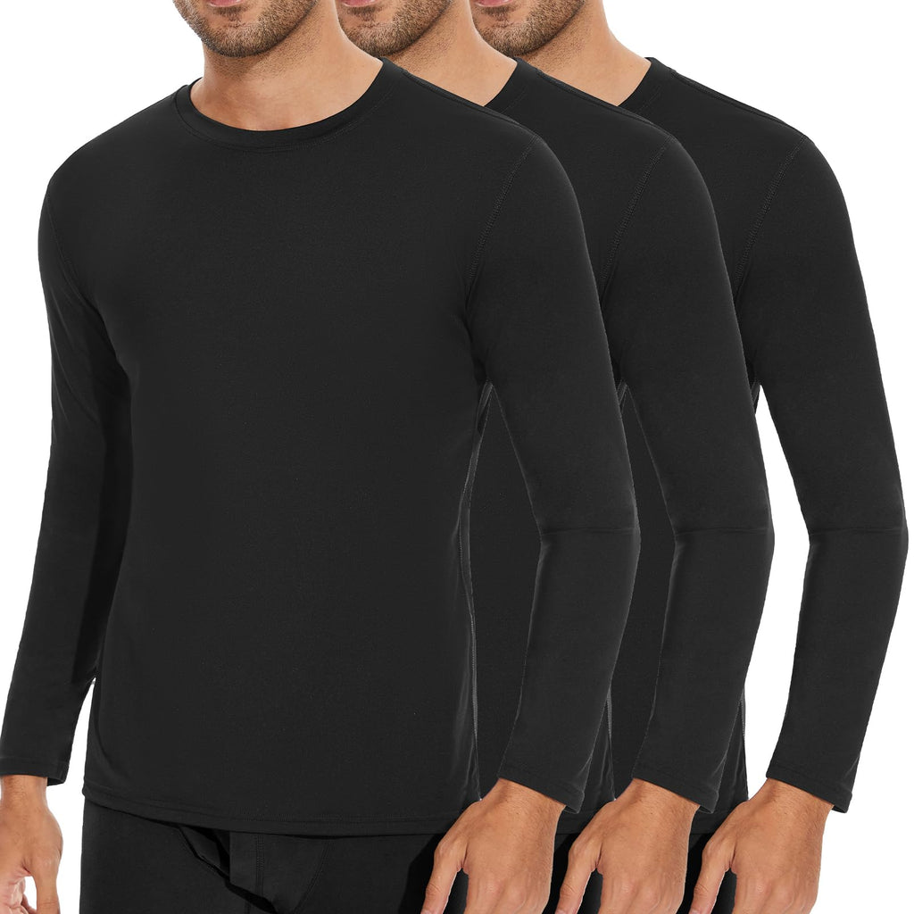 SIMIYA Mens Thermals Long Sleeve Undershirt Base Layer Long John Shirts