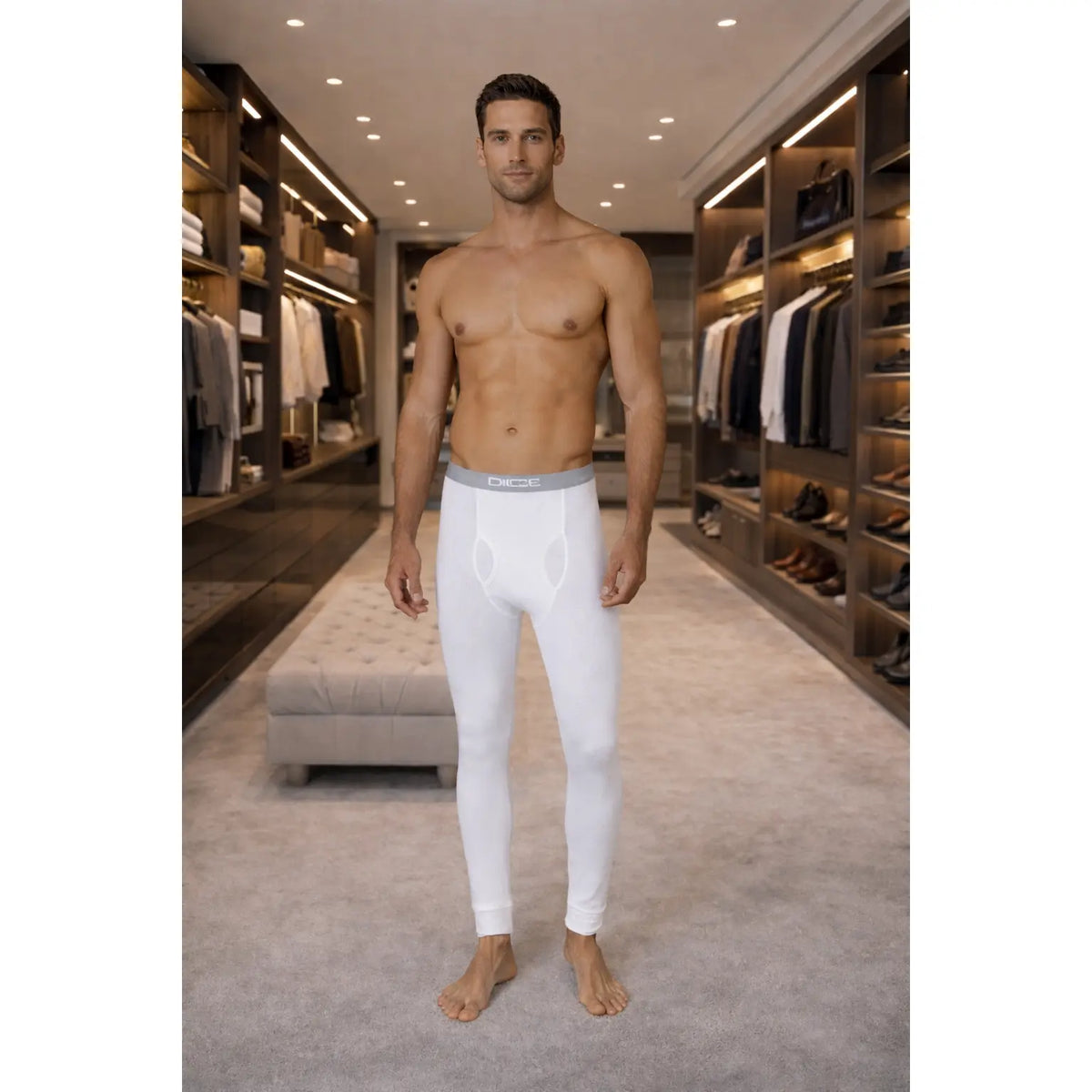 Men's long johns pant 100% cotton