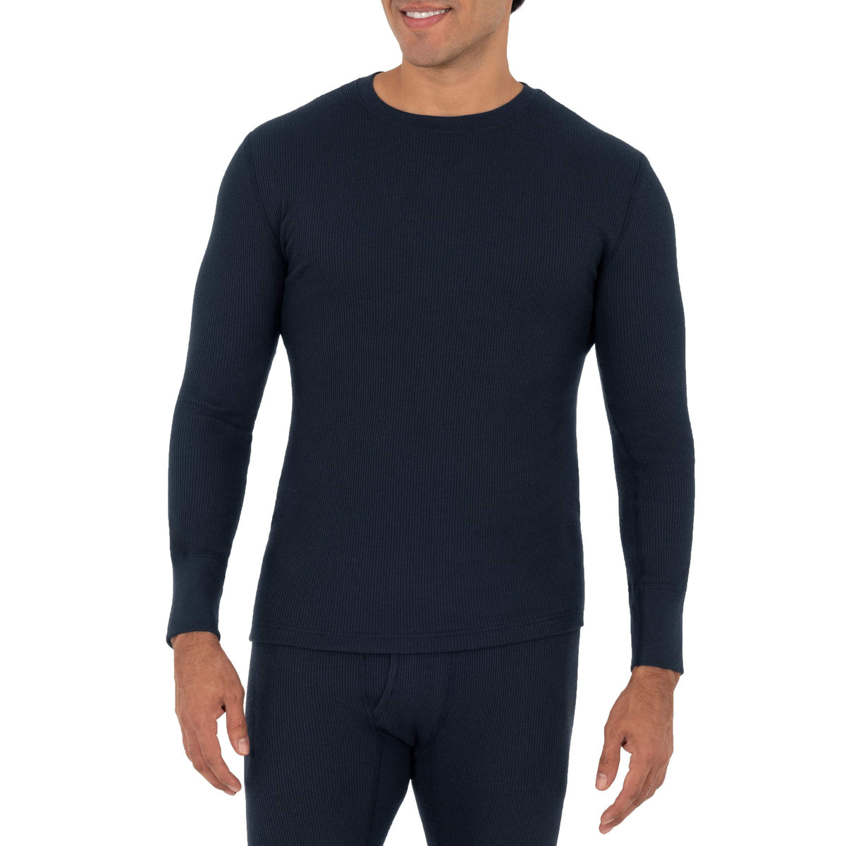 Fruit of the Loom Men's Recycled Waffle Thermal Underwear Crew Top