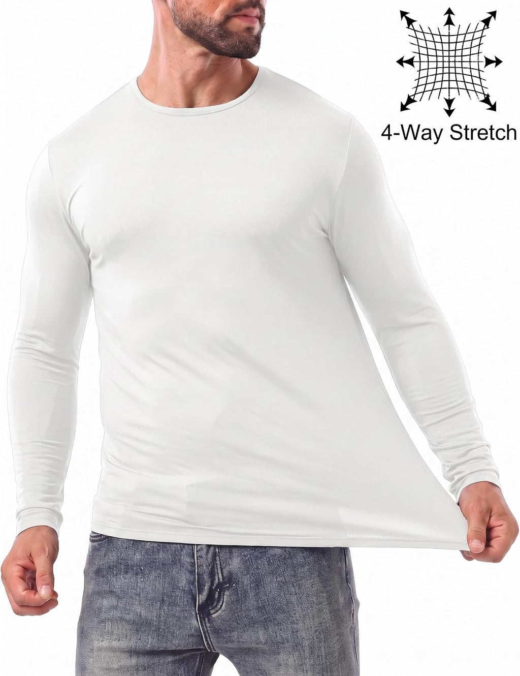 Sailwind Mens Base Layer Thermal Underwear Long Sleeve Crew Neck Shirts