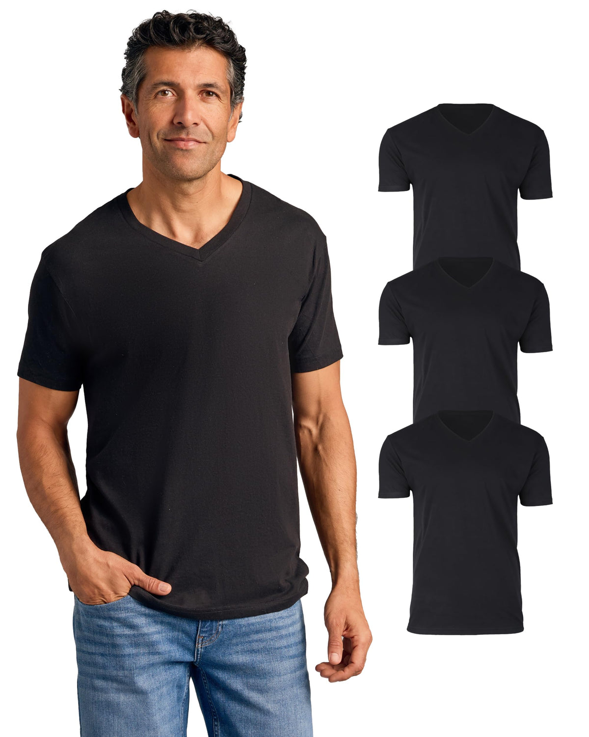 True Classic Mens V Neck T Shirts – V-Neck Tees