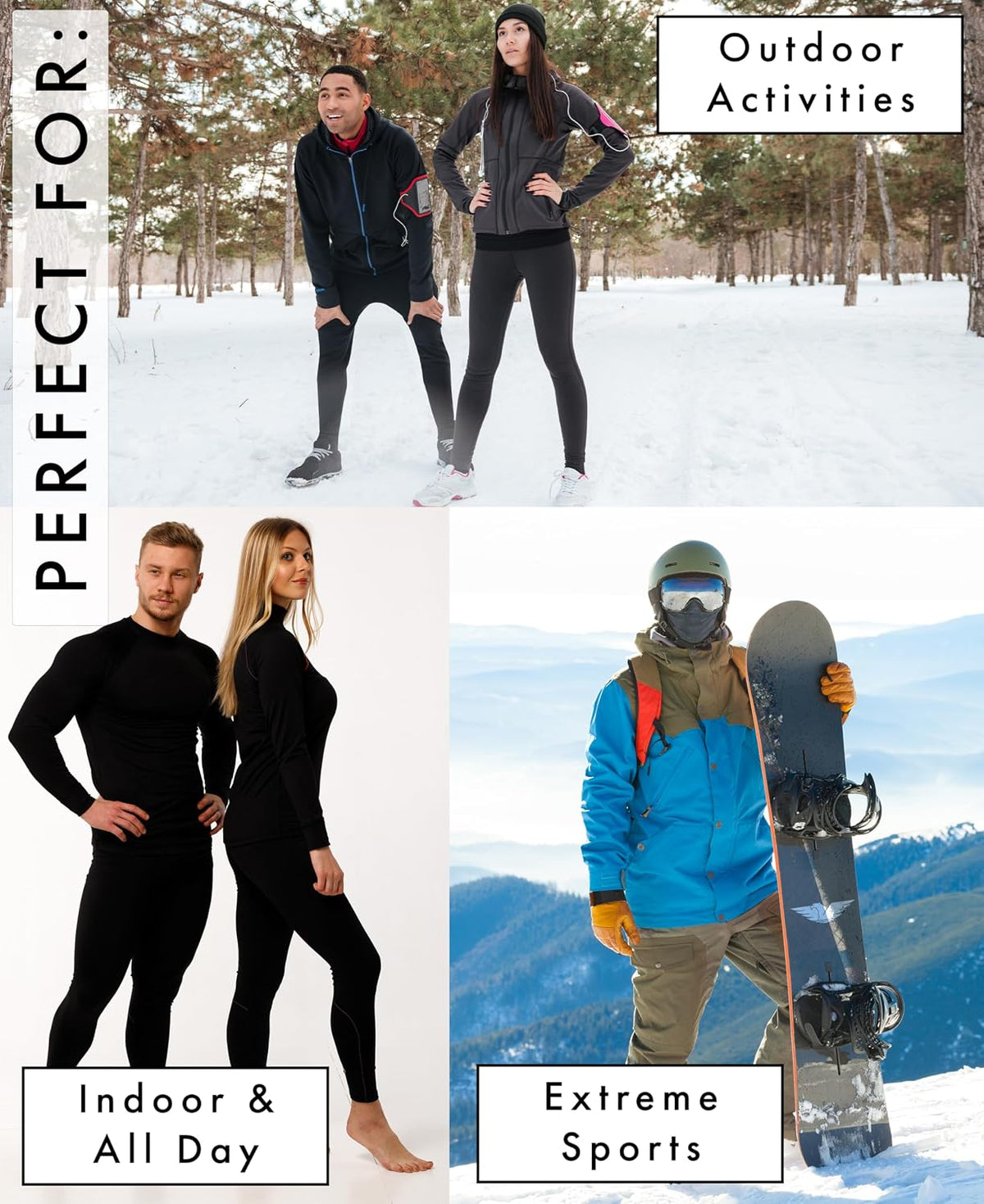 AMERICAN HEAVEN Men's Base Layer Thermal Underwear Set | 100% Cotton | Long Sleeve Top & Pant | Multi Packs