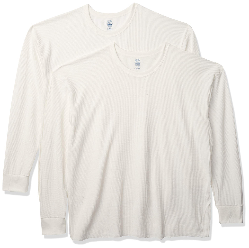 Fruit of the Loom Men's Classic Midweight Waffle Thermal Underwear Crew Top