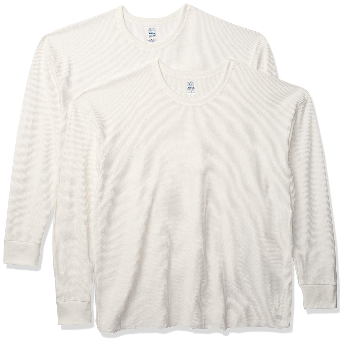 Fruit of the Loom Men's Classic Midweight Waffle Thermal Underwear Crew Top