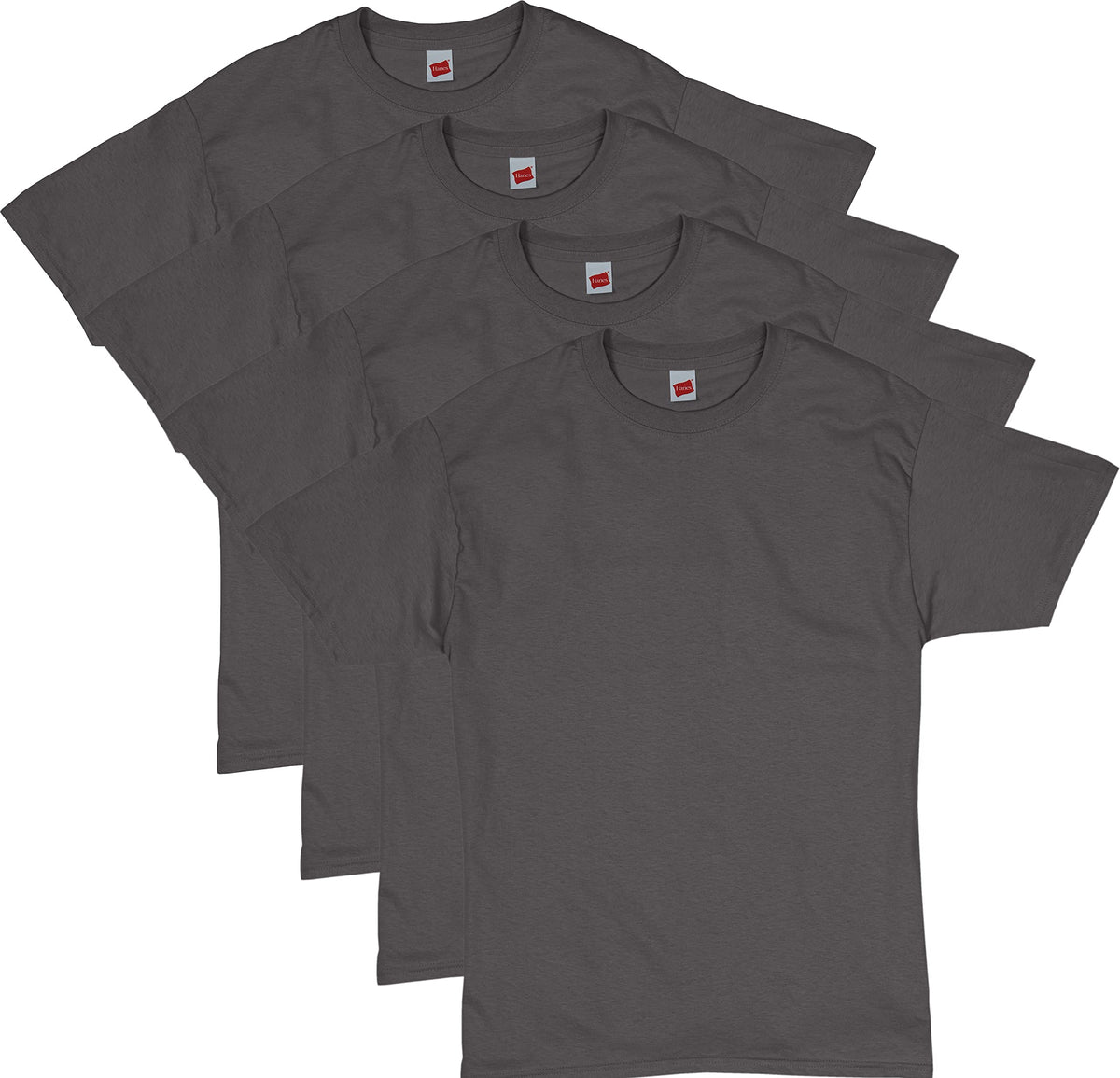 Hanes Men's T-Shirt Pack - 4 or 6 Pack - Essential-T Crewneck Cotton T-Shirts - Everyday Men's Clothing - Big & Tall