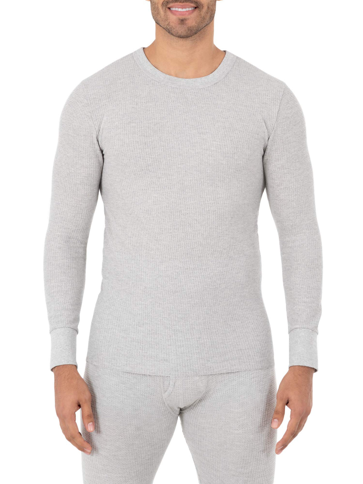 Fruit of the Loom Men's Classic Midweight Waffle Thermal Underwear Crew Top