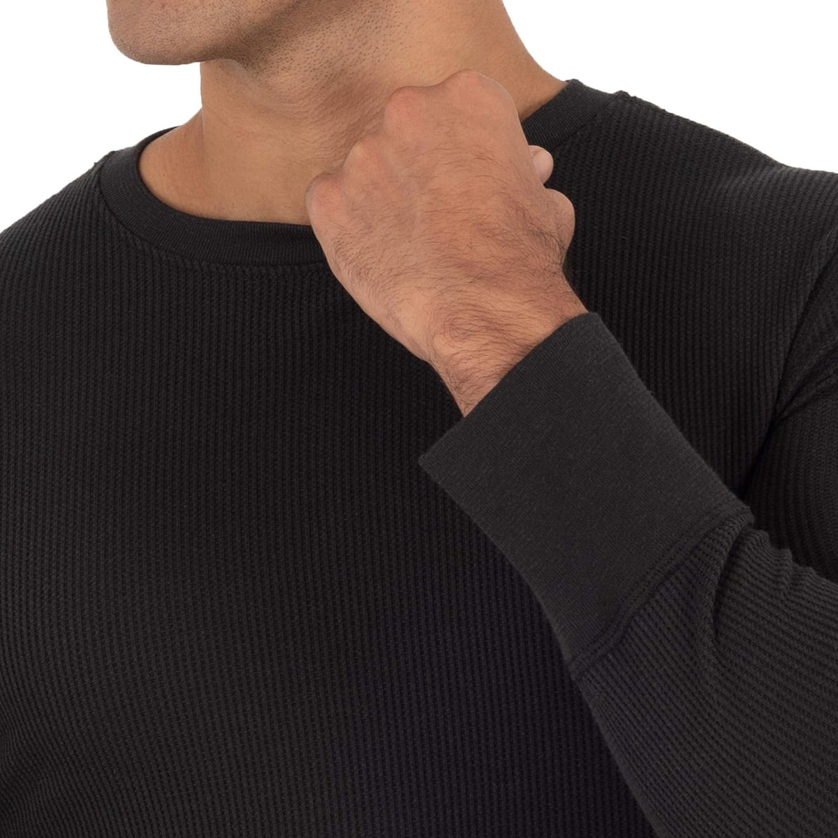 Fruit of the Loom Men's Recycled Waffle Thermal Underwear Crew Top