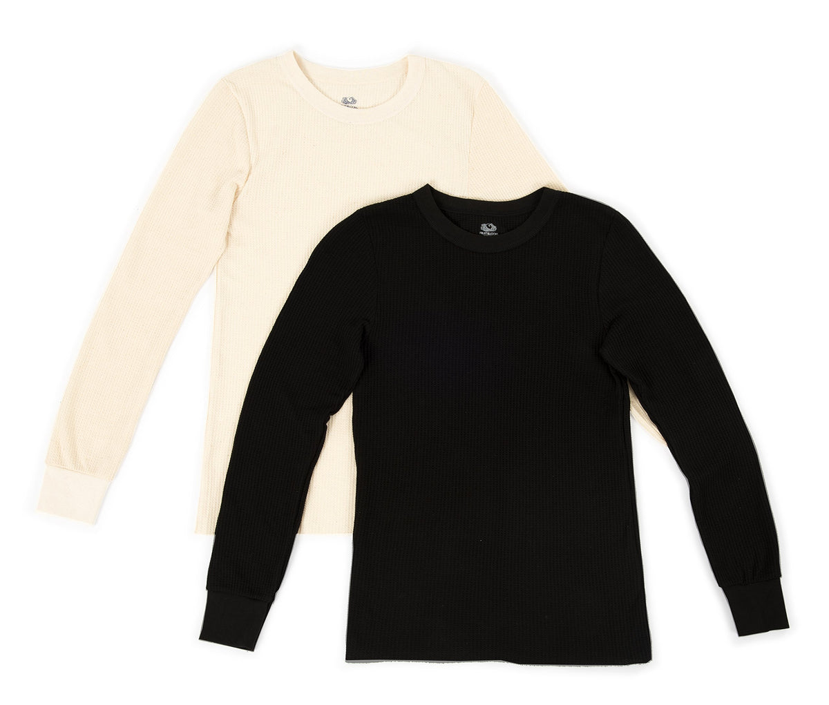 Fruit of the Loom Men's Classic Midweight Waffle Thermal Underwear Crew Top