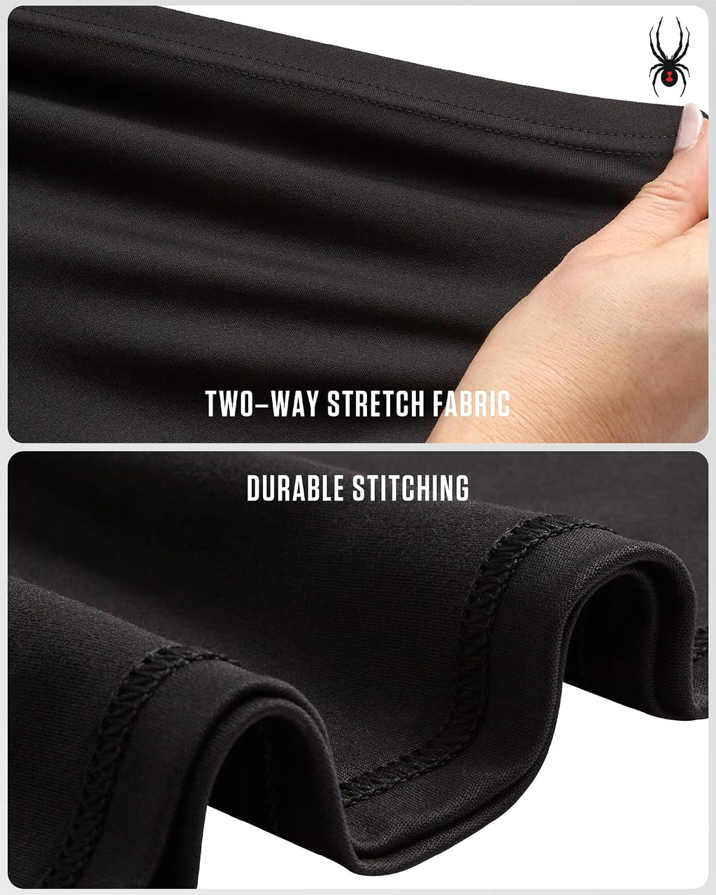 Spyder Mens Thermal Underwear Set - 2-Piece Fleece Lined Stretch Soft