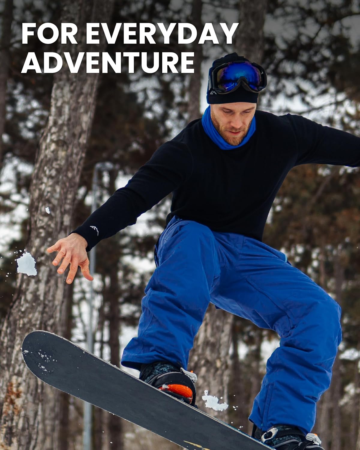 100% Merino Wool Base Layer Men Set - Thermal Underwear for Men Long Johns