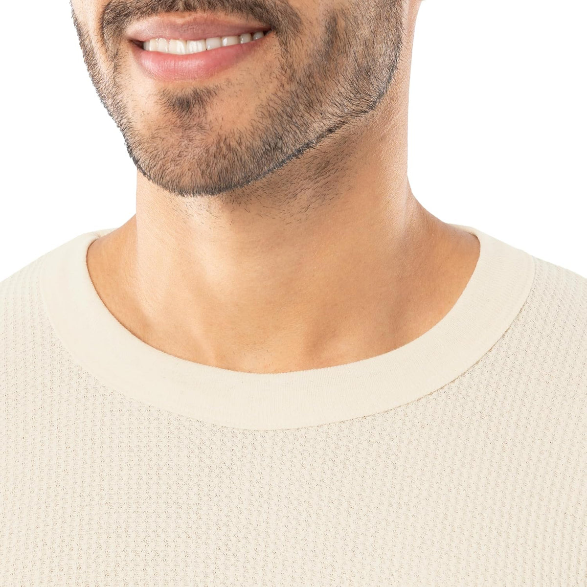 Indera Men's Heavyweight Cotton Waffle Thermal Underwear Crew Top