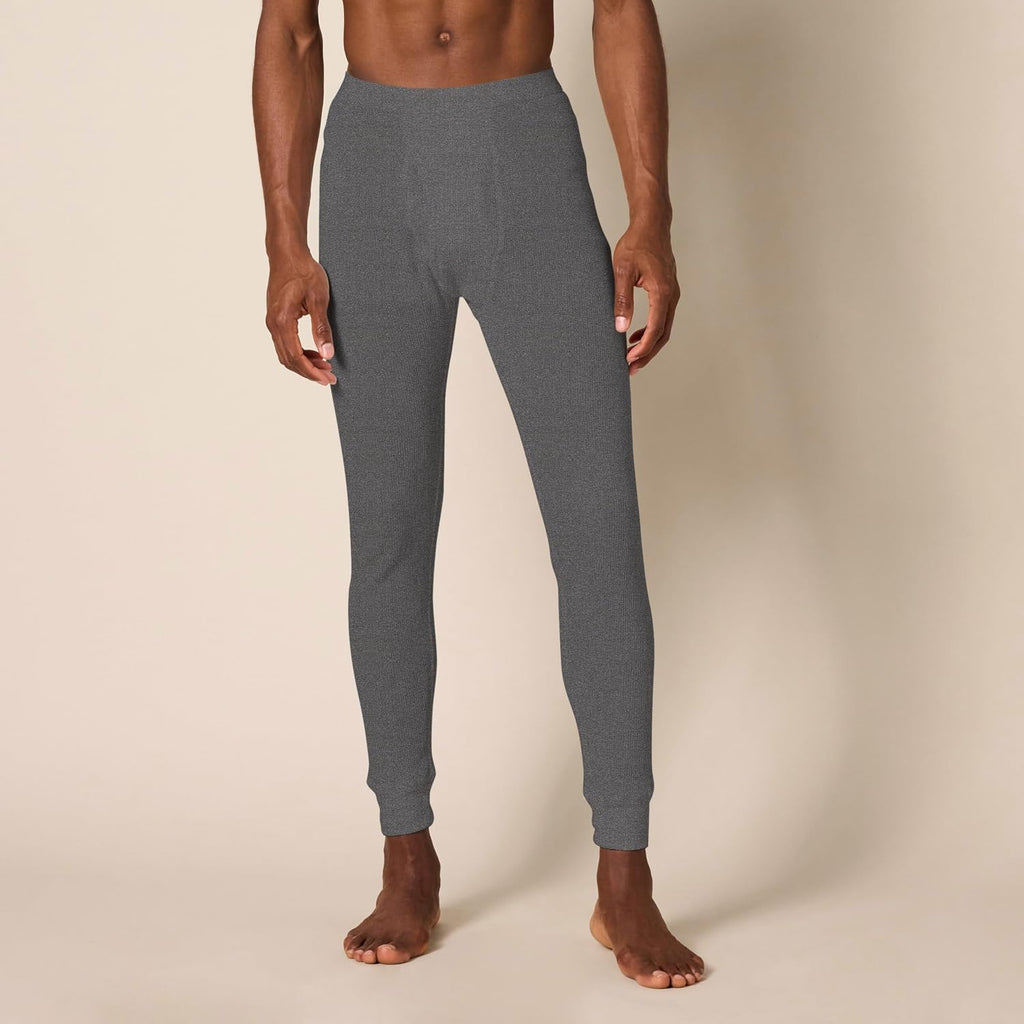 Amazon Essentials Men's Slim Fit Thermal Long Johns Underwear Set, Breathable Waffle Knit for Cold Weather Wear, Multipacks