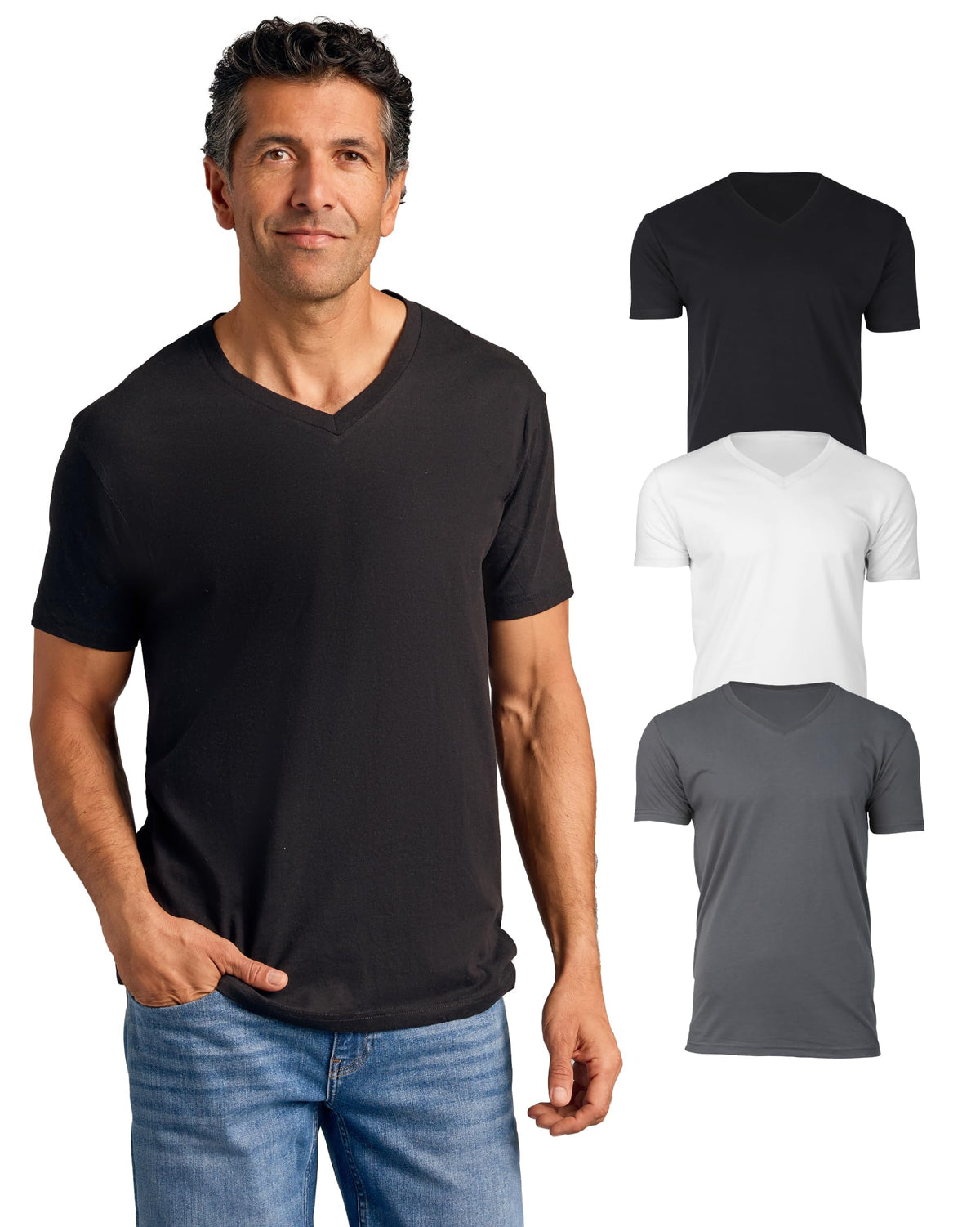 True Classic Mens V Neck T Shirts – V-Neck Tees
