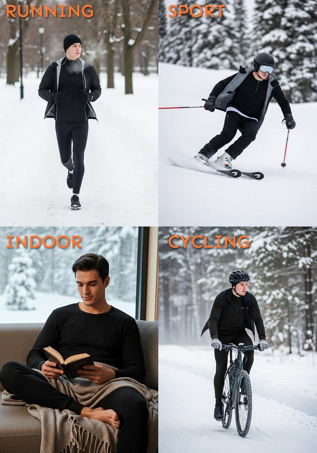 Andrew Scott Men's Traditional Waffle Thermal Underwear Bottoms