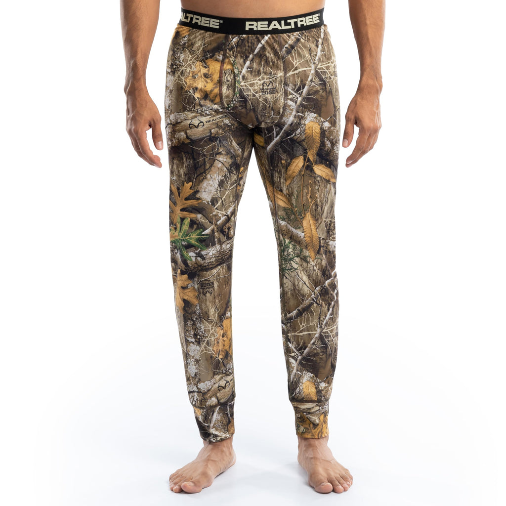 Realtree Men's Polyester Performance Baselayer Thermal Underwear Long Johns Bottom