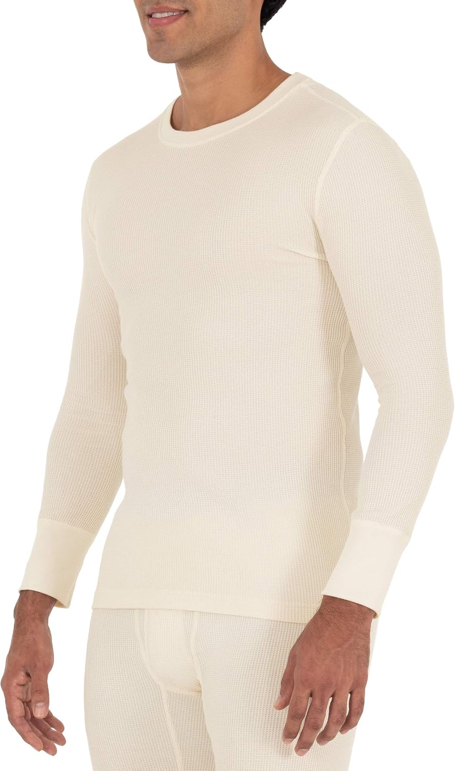 Fruit of the Loom Men's Recycled Waffle Thermal Underwear Crew Top