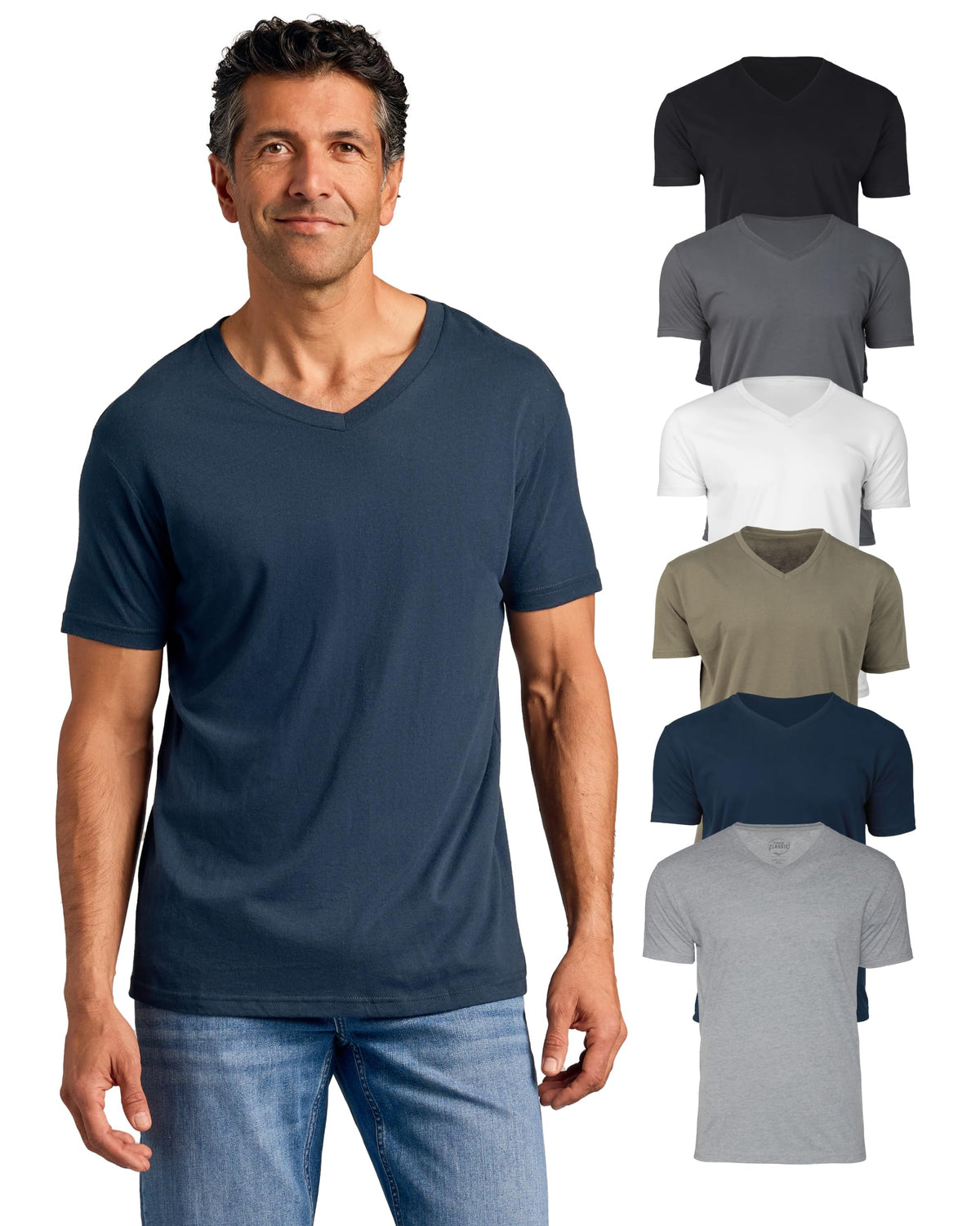 True Classic Mens V Neck T Shirts – V-Neck Tees