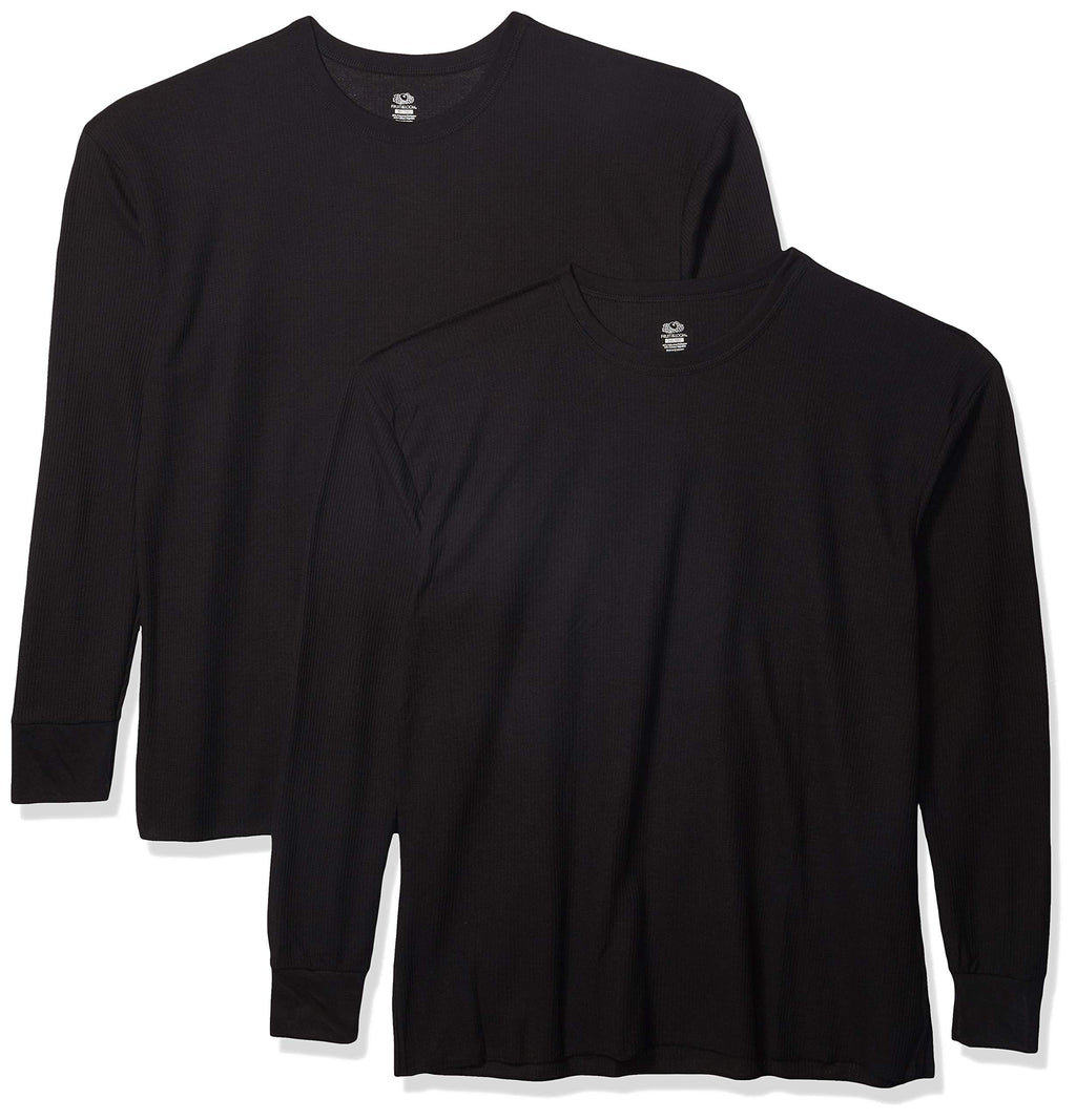 Fruit of the Loom Men's Classic Midweight Waffle Thermal Underwear Crew Top