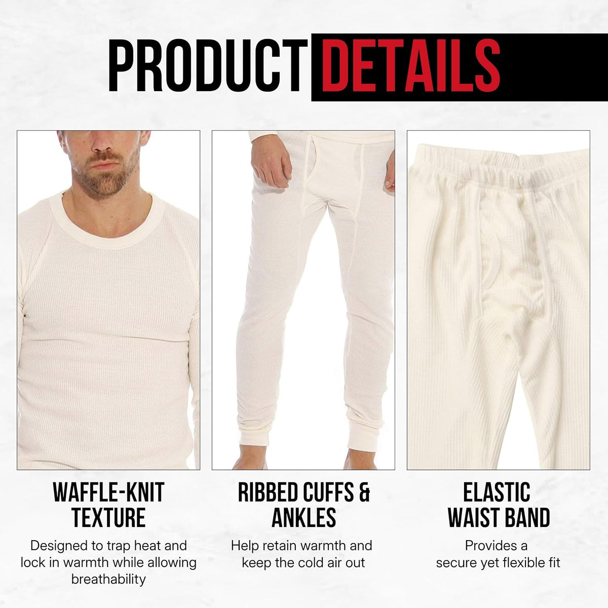 At The Buzzer Thermal Underwear Set for Men