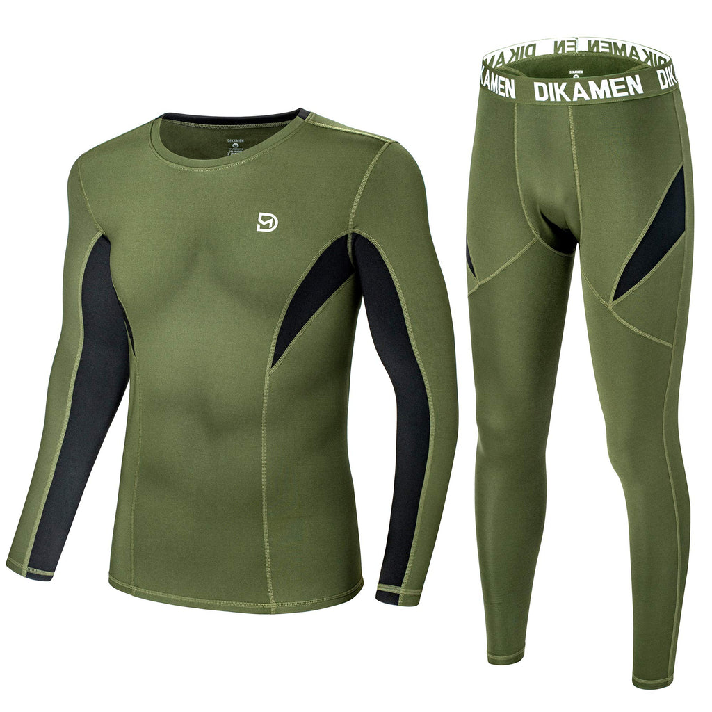 Men's Thermal Underwear Performance Tactical Sports Shapewear Thermal Set