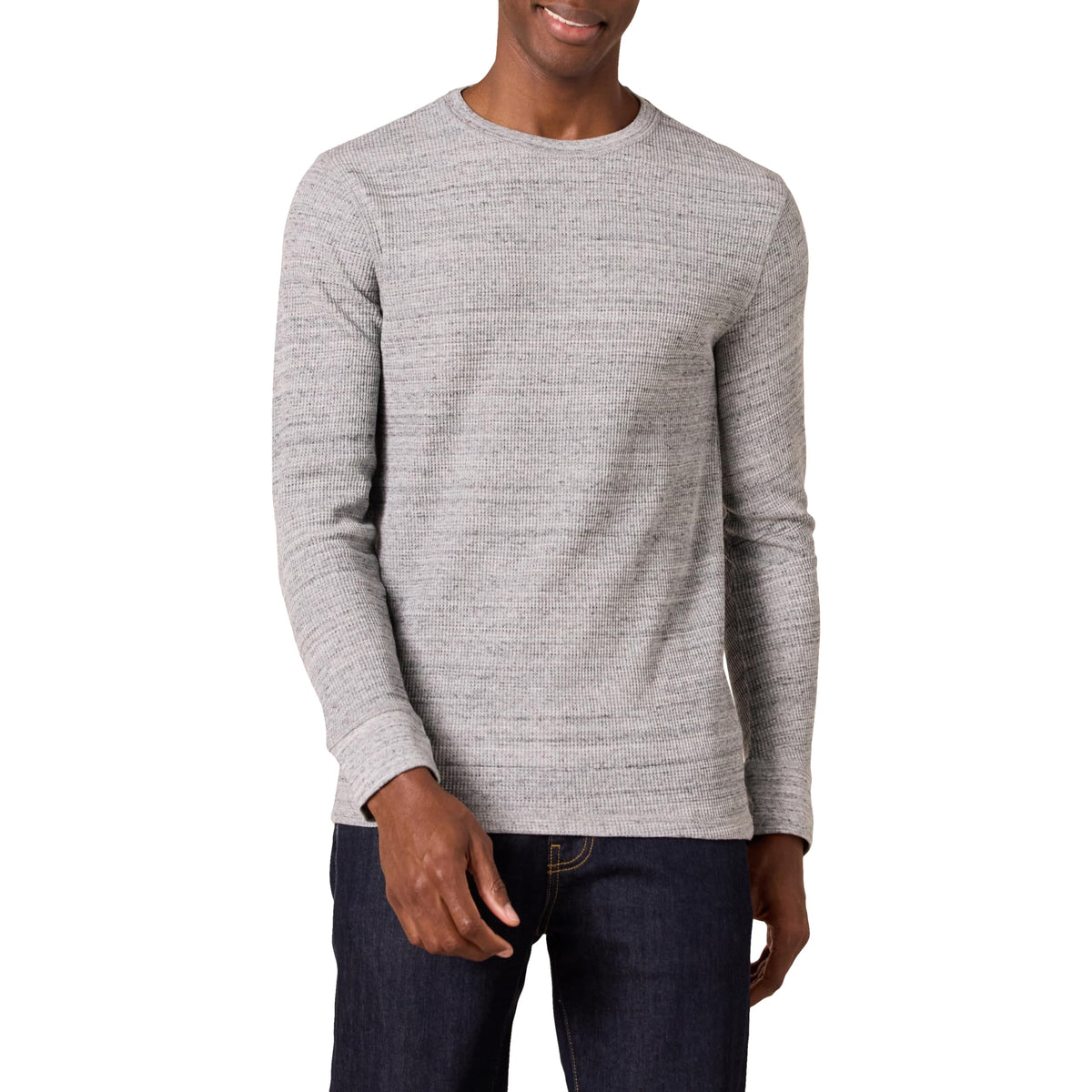 Amazon Essentials Men's Long Sleeve Slim-Fit Waffle Thermal Shirt with Ribbed Trim