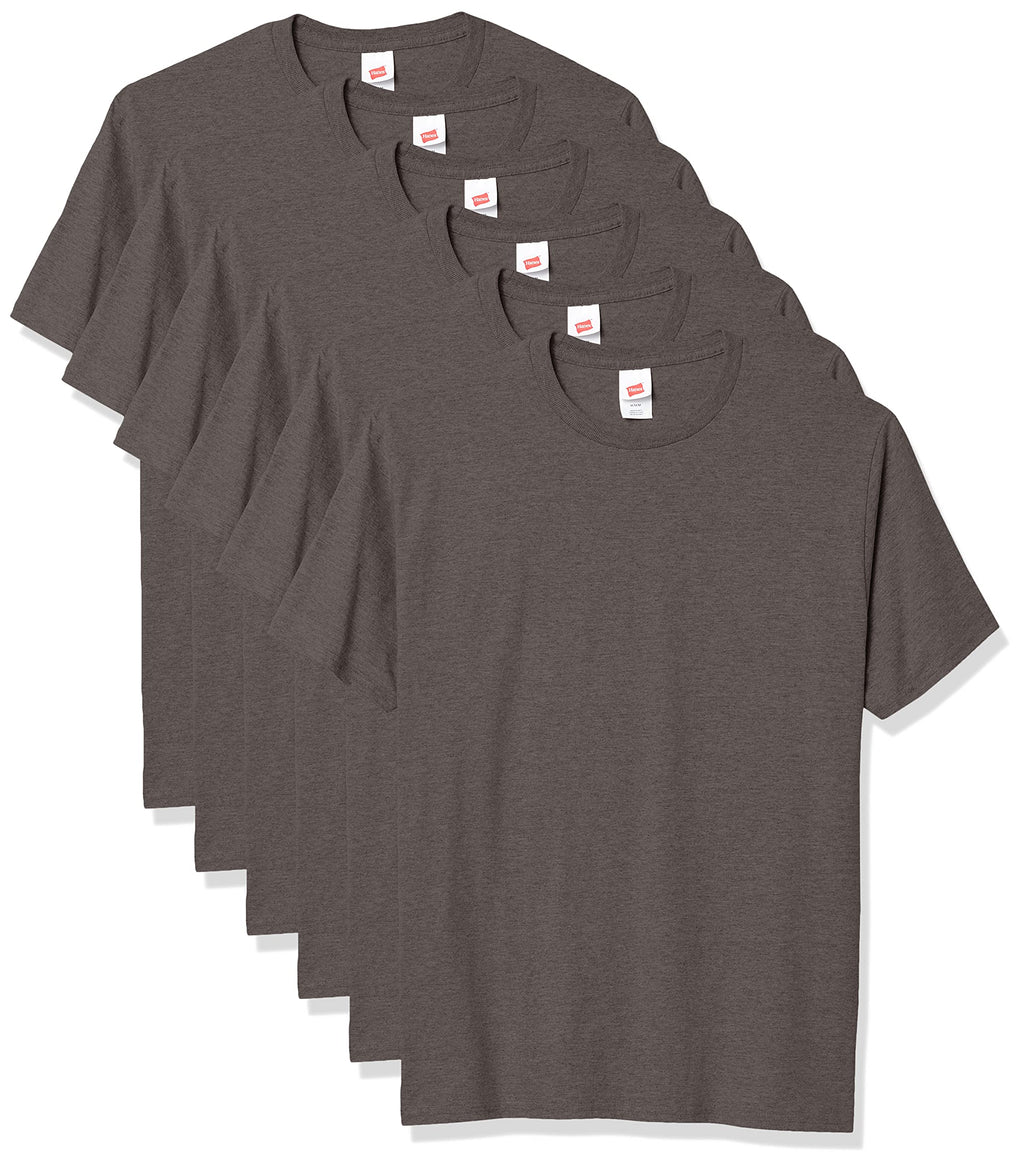 Hanes Men's T-Shirt Pack - 4 or 6 Pack - Essential-T Crewneck Cotton T-Shirts - Everyday Men's Clothing - Big & Tall