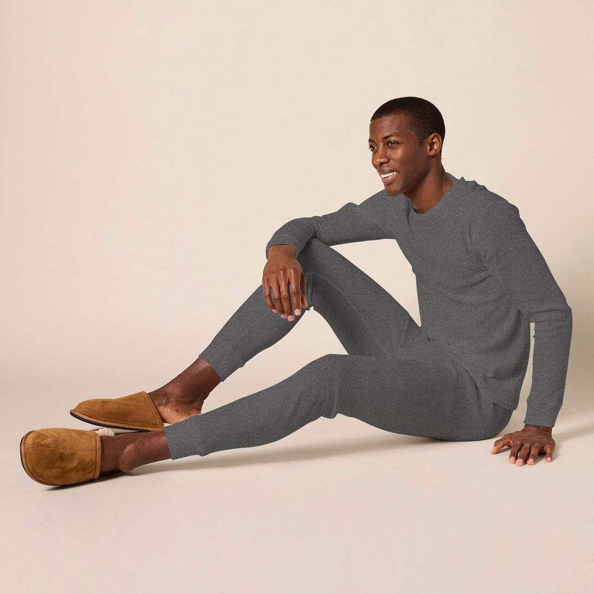 Amazon Essentials Men's Slim Fit Thermal Long Johns Underwear Set, Breathable Waffle Knit for Cold Weather Wear, Multipacks