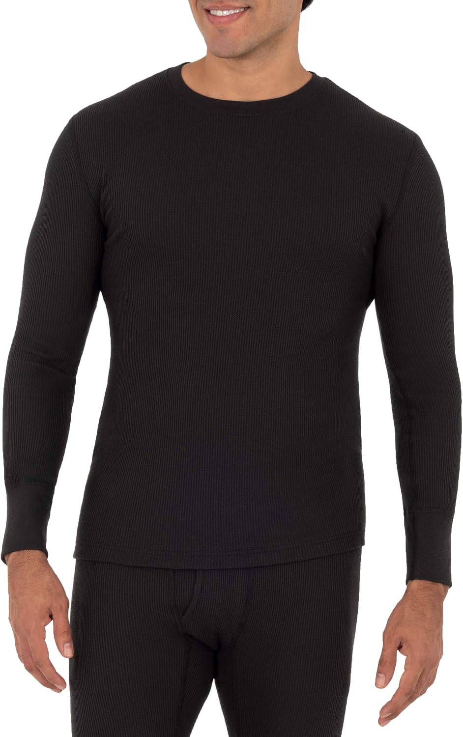 Fruit of the Loom Men's Recycled Waffle Thermal Underwear Set (Top and Bottom)