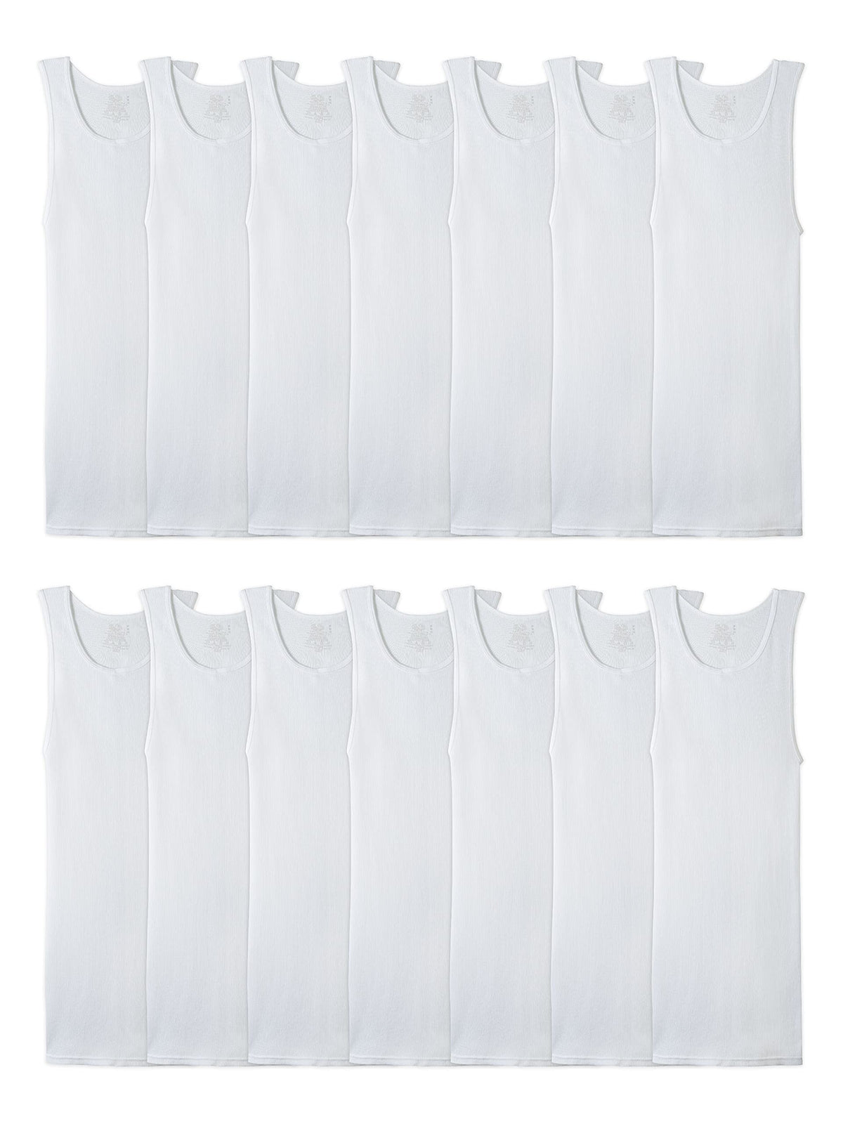 Fruit of the Loom Men's Sleeveless Tag Free Moisture Wicking Tank A-Shirt