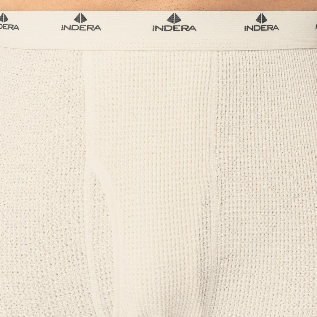 Indera Men's Heavyweight Cotton Waffle Long Johns Thermal Underwear Bottom