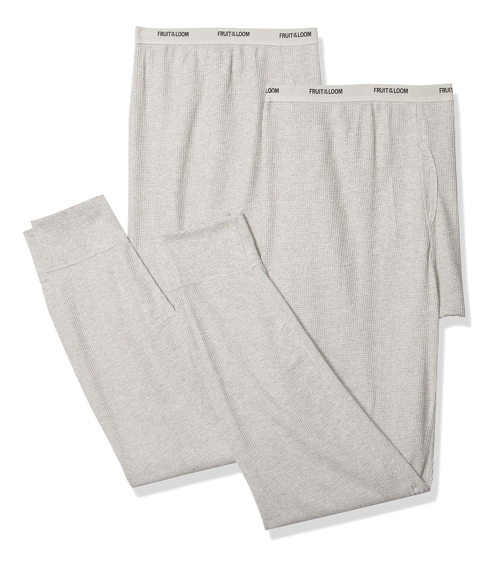 Fruit of the Loom Men's Classic Midweight Waffle Thermal Underwear Bottoms