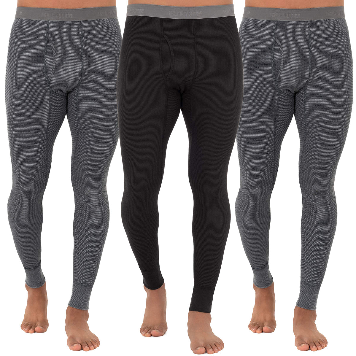 Fruit of The Loom Mens Premium Waffle Thermal Underwear Long Johns Bottom