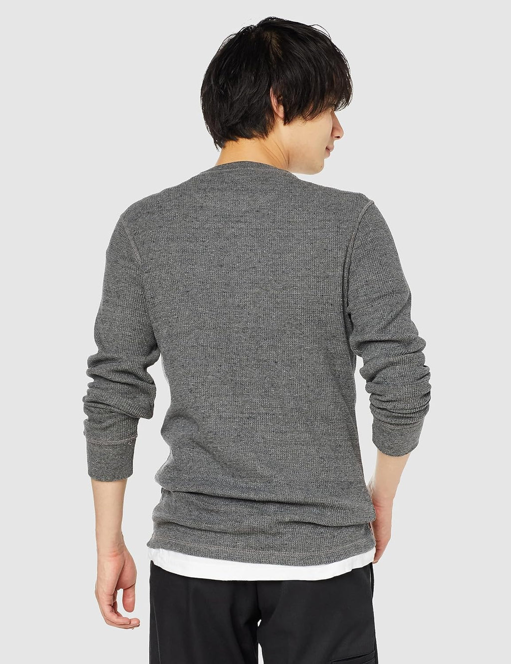 Amazon Essentials Men's Long Sleeve Slim-Fit Waffle Thermal Shirt with Ribbed Trim